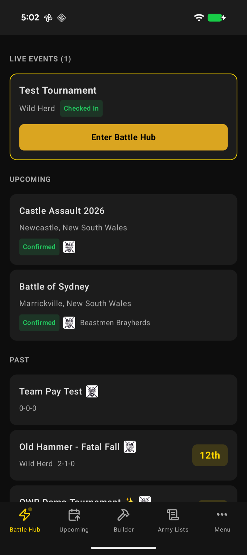 OWR Android app screenshot